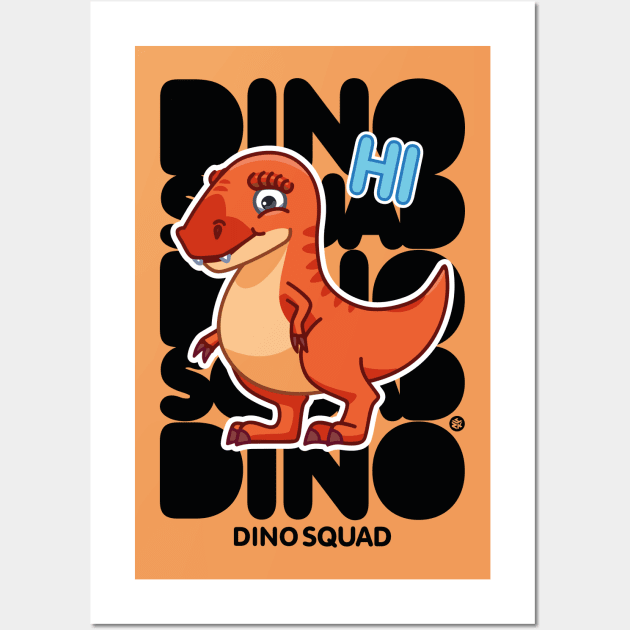 Dino Squad Wall Art by Yurko_shop